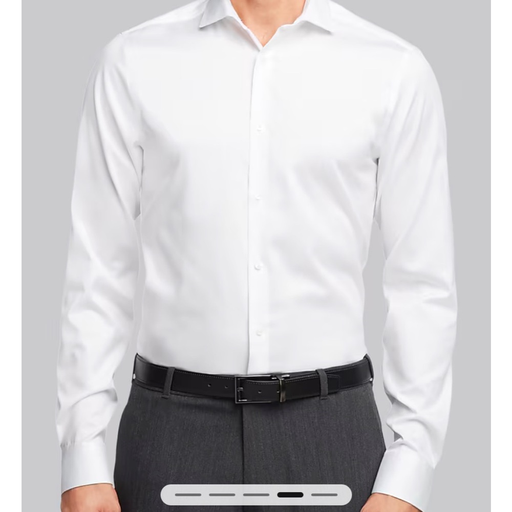 Calvin Klein Men's Classic White Dress Shirt